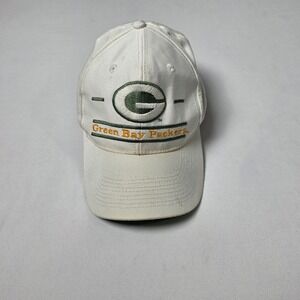 Vintage Green Bay Packers Hat The Game Snapback Cream Green NFL Football Cap